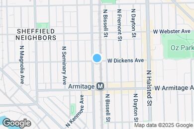 Map image of the property - 2057 N Sheffield Ave
