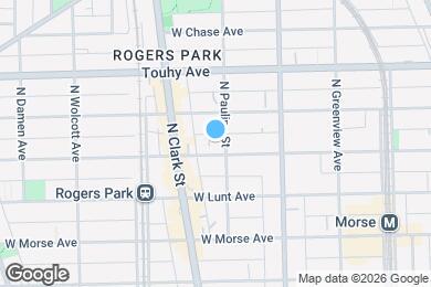 Map image of the property - 1700-1714 W Greenleaf Ave