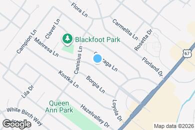 Map image of the property - 825 Manresa Ln