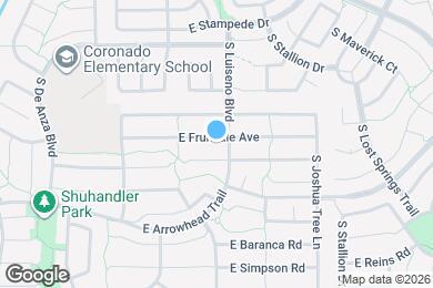 Map image of the property - 3809 E Fruitvale Ave