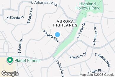 Map image of the property - 1672 S Salida Way