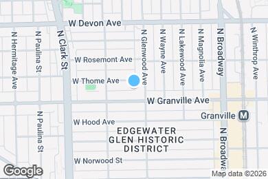 Map image of the property - 1415 W Thome Ave