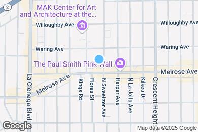 Map image of the property - 711 N Sweetzer Ave
