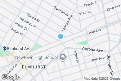 Map image of the property - 91-04 43rd Ave