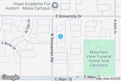 Map image of the property - 7640 E Barstow St
