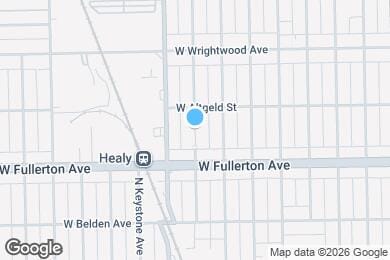 Map image of the property - 2439 N Harding Ave