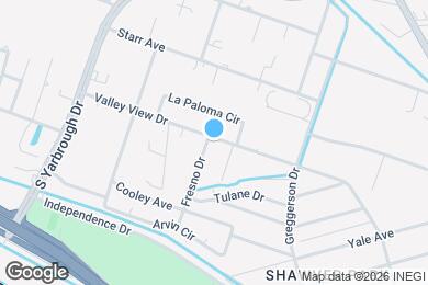 Map image of the property - 550 Fresno Dr