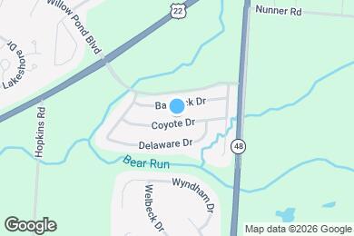 Map image of the property - 182 Coyote Dr