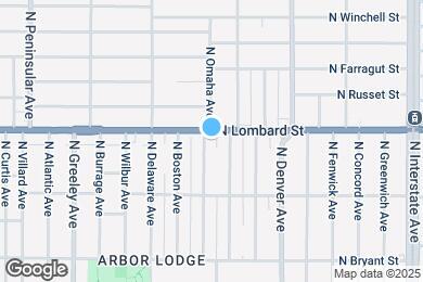 Map image of the property - 7420 North Omaha Avenue