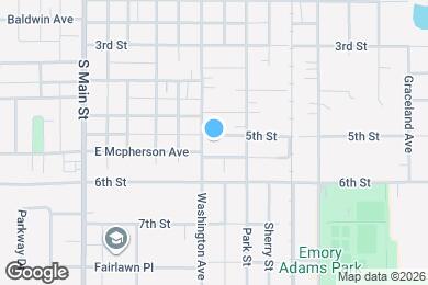 Map image of the property - 1403 Washington Ave