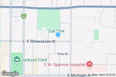 Map image of the property - 829 E Shiawassee St