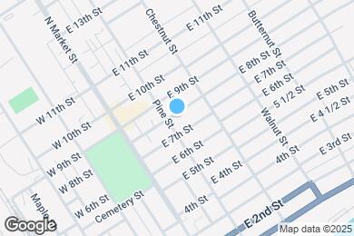 Map image of the property - 204 E 8th St