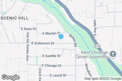 Map image of the property - 1121 E Guiberson St