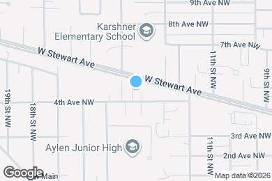 Map image of the property - 1405 4th Ave NW