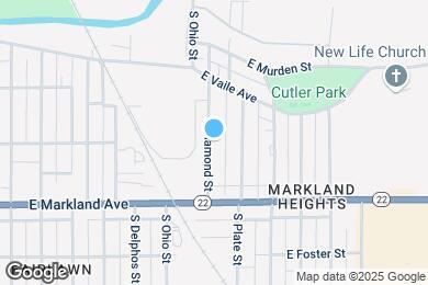 Map image of the property - 800 S Diamond St