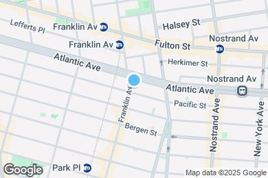 Map image of the property - 585 Franklin Ave