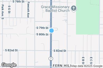 Map image of the property - 7843 Pacific Ave