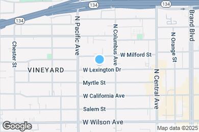 Map image of the property - 431 W Lexington Dr