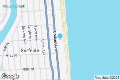 Map image of the property - 9195 Collins Ave