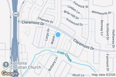 Map image of the property - 4327 Allegro Ln