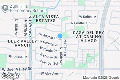 Map image of the property - 10509 W Angels Ln