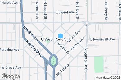 Map image of the property - 216 NE 4th Ave