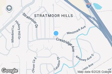 Map image of the property - 401 Crestridge Ave