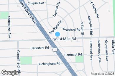 Map image of the property - 1707 E 14 Mile Rd