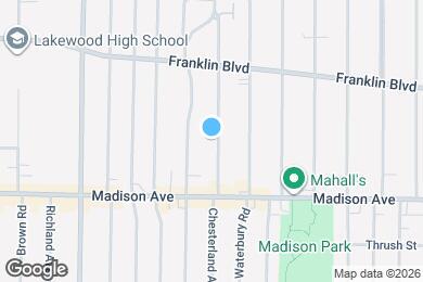 Map image of the property - 1634 Chesterland Ave