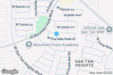 Map image of the property - 3312 W Five Mile Peak Dr