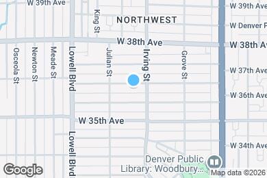 Map image of the property - 3334 W 37th Ave