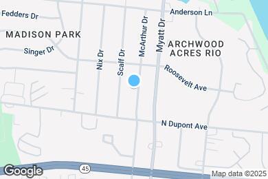 Map image of the property - 212 McArthur Dr