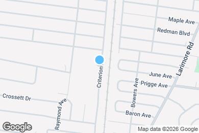 Map image of the property - 11719 Criterion Ave