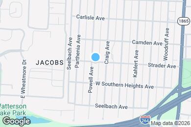 Map image of the property - 3701 Powell Ave