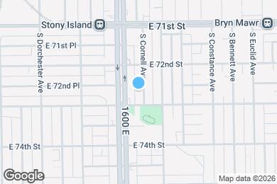 Map image of the property - 7240 S Cornell Ave