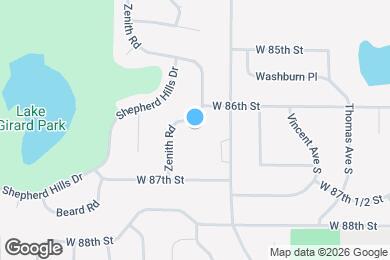 Map image of the property - 8613 Zenith Rd