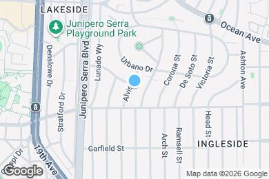 Map image of the property - 44 Alviso St