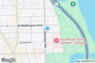 Map image of the property - 525 W Oakdale Ave