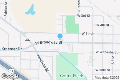 Map image of the property - 1402 W Broadway St
