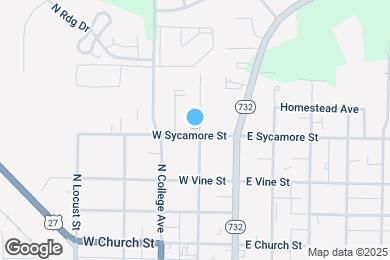 Map image of the property - 100 W Sycamore St