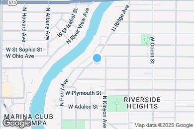 Map image of the property - 1107 W Woodlawn Ave