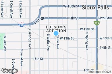 Map image of the property - 427 S Prairie Ave