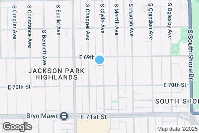 Map image of the property - 6916 S Clyde Ave