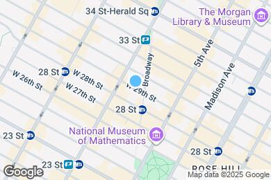 Map image of the property - 50 W 29th St