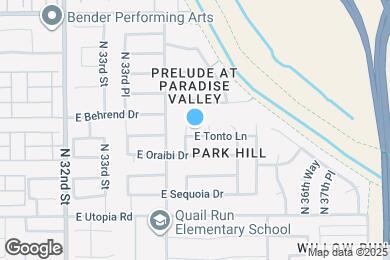 Map image of the property - 3432 E Tonto Ln