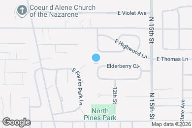 Map image of the property - 1321 E Elderberry Cir
