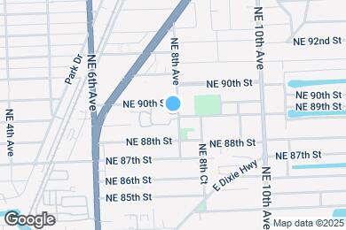 Map image of the property - 8900 NE 8th Ave