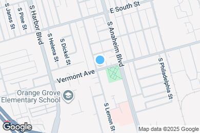 Map image of the property - 898 S Lemon St
