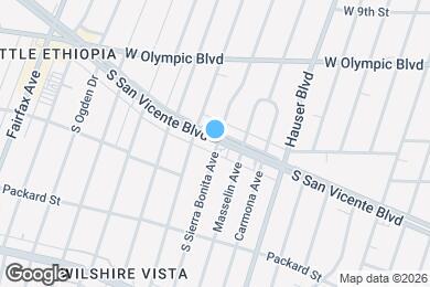 Map image of the property - 1121 S Sierra Bonita Ave