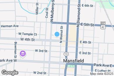 Map image of the property - 40 W 4th St